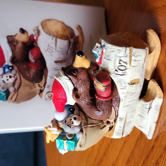 Hallmark (2) 2007 Ornaments - Sledding Into Christmas and Chapel in the Woods - Picture 2 of 8